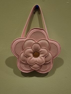 Cat & Jack Blush Pink Flower Pouch